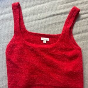 Anthropologie Red Textured Camisole